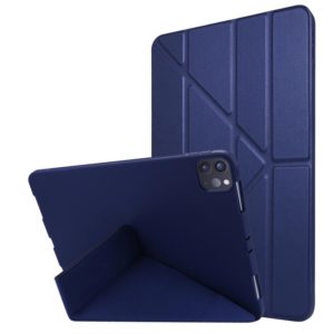 For iPad Pro 11 2022 / 2021 TPU Horizontal Deformation Flip Leather Tablet Case with Holder(Navy Blue) (OEM)