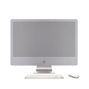 Portable Desktop Computer Dust-proof Cover for Apple iMac 21 inch , Size: 50x22cm(Silver) (OEM)
