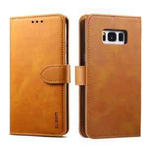 For Galaxy S8 GUSSIM Business Style Horizontal Flip Leather Case with Holder & Card Slots & Wallet(Khaki) (GUSSIM) (OEM)