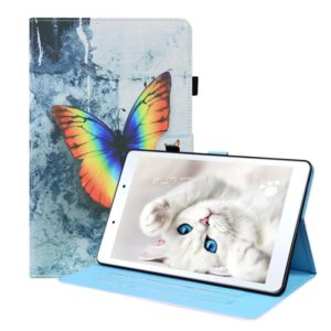 For Samsung Galaxy Tab A 8.0 2019 SM-T290 / SM-T295 Animal Pattern Horizontal Flip Leather Case with Holder & Card Slots & Photo Frame(Color Butterfly) (OEM)
