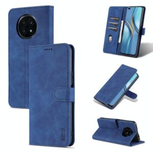 For Honor X20 AZNS Skin Feel Calf Texture Horizontal Flip Leather Case with Card Slots & Holder & Wallet(Blue) (AZNS) (OEM)