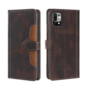 For UMIDIGI Power 5 Skin Feel Straw Hat Magnetic Buckle Leather Phone Case(Brown) (OEM)