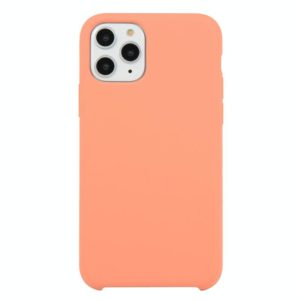 For iPhone 11 Pro Max Solid Color Solid Silicone Shockproof Case (New Pink) (OEM)