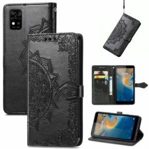 For ZTE Blade A31 Mandala Flower Embossed Horizontal Flip Leather Phone Case(Black) (OEM)