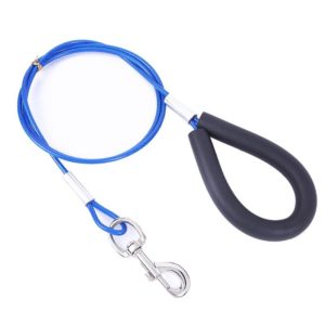 Pet Bite-Proof Wire Traction Rope, Length: 180cm(Blue) (OEM)