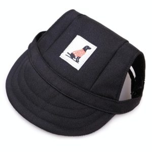 Pet Accessories Adjustment Buckle Baseball Cap, Size: S(Black) (OEM)