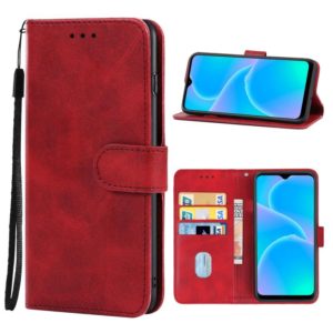 Leather Phone Case For Infinix Itel P37(Red) (OEM)