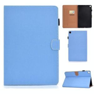 For Galaxy Tab S5e T720 Solid Color Tablet PC Universal Magnetic Horizontal Flip Leather Case with Card Slots & Holder(Blue) (OEM)