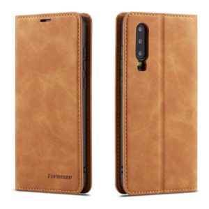 For Huawei P30 Forwenw Dream Series Oil Edge Strong Magnetism Horizontal Flip Leather Case with Holder & Card Slots & Wallet & Photo Frame(Brown) (Forwenw) (OEM)
