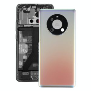 Original Battery Back Cover with Camera Lens Cover for Huawei Mate 40 Pro(Silver) (OEM)