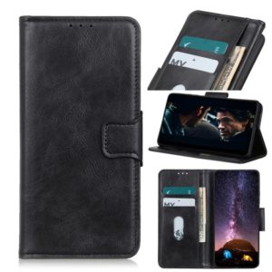 For OnePlus 9 Mirren Crazy Horse Texture Horizontal Flip Leather Case with Holder & Card Slots & Wallet(Black) (OEM)