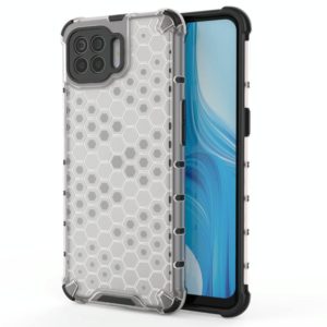 For OPPO Reno4 Lite Shockproof Honeycomb PC + TPU Case(White) (OEM)