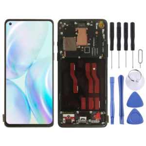 For OnePlus 8 IN2013 2017 2010 Digitizer Full Assembly With Frame Original LCD Screen (Black) (OEM)
