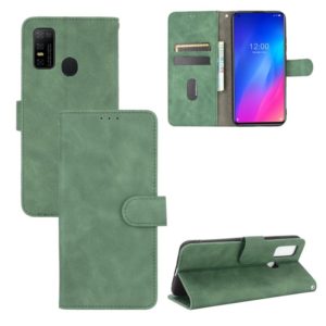 For DOOGEE N30 Solid Color Skin Feel Magnetic Buckle Horizontal Flip Calf Texture PU Leather Case with Holder & Card Slots & Wallet(Green) (OEM)