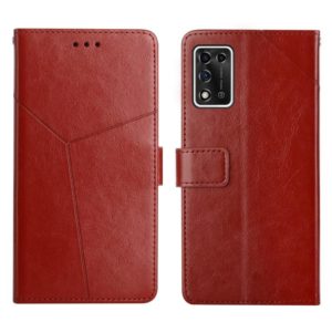 For ZTE Libero 5G II Y Stitching Horizontal Flip Leather Phone Case(Brown) (OEM)