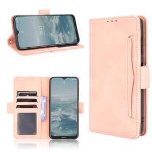 For Nokia G10 / G20 / 6.3 Skin Feel Calf Pattern Horizontal Flip Leather Case with Holder & Card Slots & Photo Frame(Pink) (OEM)