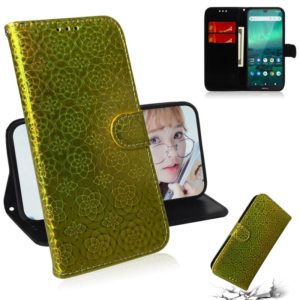 For Nokia 1.3 Solid Color Colorful Magnetic Buckle Horizontal Flip PU Leather Case with Holder & Card Slots & Wallet & Lanyard(Gold) (OEM)