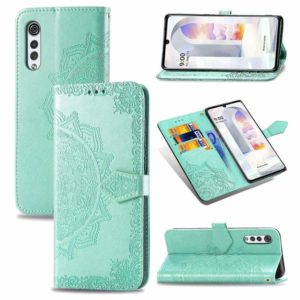 For LG Velvet 2 Pro Mandala Embossing Pattern Horizontal Flip Leather Case with Holder & Card Slots & Wallet & Lanyard(Green) (OEM)