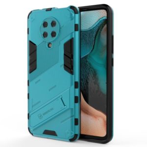 For Xiaomi Redmi K30 Pro Punk Armor 2 in 1 PC + TPU Shockproof Case with Invisible Holder(Blue) (OEM)