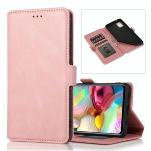 For Samsung Galaxy A71 5G Retro Magnetic Closing Clasp Horizontal Flip Leather Case with Holder & Card Slots & Photo Frame & Wallet(Rose Gold) (OEM)