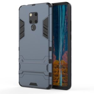 Shockproof PC + TPU Case for Huawei Mate 20 X, with Holder(Navy Blue) (OEM)