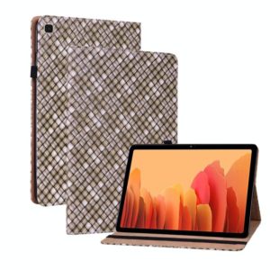 For Samsung Galaxy Tab A7 10.4 2020 Color Weave Smart Leather Tablet Case(Brown) (OEM)