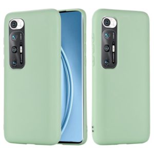For Xiaomi Mi 10S Solid Color Liquid Silicone Dropproof Full Coverage Protective Case(Green) (OEM)