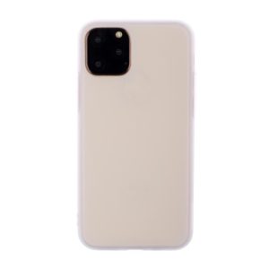 For iPhone 12 Pro Max Shockproof Frosted TPU Protective Case(Transparent White) (OEM)