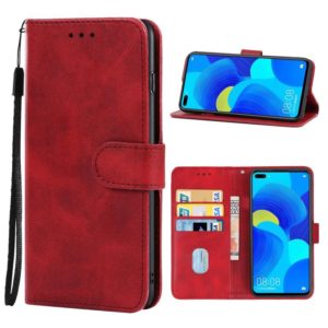For Huawei nova 6 5G Leather Phone Case(Red) (OEM)
