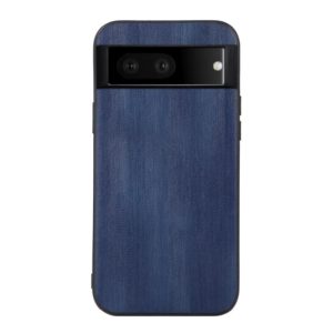 For Google Pixel 7 5G Yellow Cow Texture PU Phone Case(Blue) (OEM)