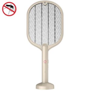Smart Home Dual-Use Mosquito Swatter Mosquito Killer Fly Swatte(Beige) (OEM)