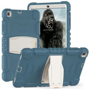 For Samsung Galaxy Tab A 10.1 (2019) T510 3-Layer Protection Screen Frame + PC + Silicone Shockproof Combination Case with Holder(Cornflower Blue) (OEM)