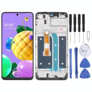 LCD Screen and Digitizer Full Assembly with Frame for LG K52 / K62 / Q52 LMK520 LM-K520 LMK520E LM-K520E LMK520Y LM-K520Y LMK520H LM-K520H LMK525H LMK525 LM-K525H LM-K525 (OEM)