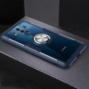 Scratchproof TPU + Acrylic Ring Bracket Protective Case For Huawei Mate 10 Pro (Navy Blue) (OEM)