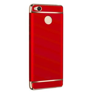 MOFI for Xiaomi Redmi 4X Ultra-thin Three Stage Splicing Electroplating Side Protective Case Back Cover(Red) (MOFI) (OEM)