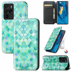 For ZTE Nubia Z30 Pro Colorful Magnetic Horizontal Flip Leather Phone Case with Holder & Card Slot & Wallet(Emerald) (OEM)