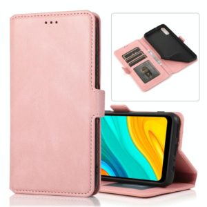 For Huawei Enjoy 10e Retro Magnetic Closing Clasp Horizontal Flip Leather Case with Holder & Card Slots & Photo Frame & Wallet(Rose Gold) (OEM)
