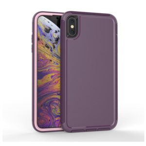 For iPhone XS Max 360 All-inclusive Shockproof Precise Hole PC + TPU Protective Case(Purple) (OEM)