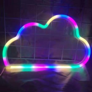 Neon LED Modeling Lamp Decoration Night Light, Power Supply: USB(Colorful Cloud) (OEM)