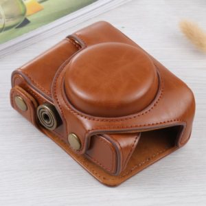 Full Body Camera PU Leather Case Bag for Sony ZV-1(Brown) (OEM)