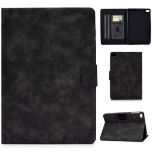 For iPad mini 5 / 4 / 3 / 2 / 1 Cowhide Texture Horizontal Flip Leather Case with Holder & Card Slots & Sleep / Wake-up Function(Grey) (OEM)