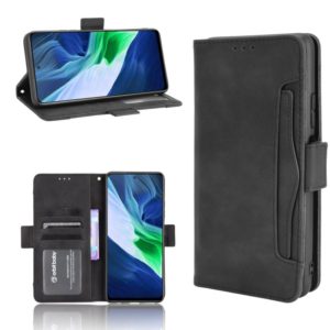 For Infinix Note 10 Pro/Note 10 Pro NFC Skin Feel Calf Pattern Horizontal Flip Leather Case with Holder & Card Slots & Photo Frame(Black) (OEM)