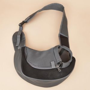 Pet Bag Widened Shoulder Strap Breathable Messenger Cat Bag,Size: Small(Black) (OEM)