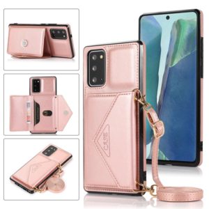 For Samsung Galaxy S20 Plus Multi-functional Cross-body Card Bag TPU+PU Back Cover Case with Holder & Card Slot & Wallet(Rose Gold) (OEM)