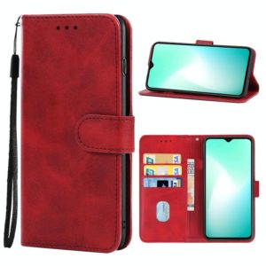 Leather Phone Case For Infinix Hot 11 Play(Red) (OEM)