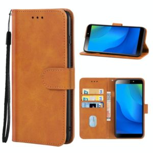 For Tecno Pouvoir 3 Air Leather Phone Case(Brown) (OEM)