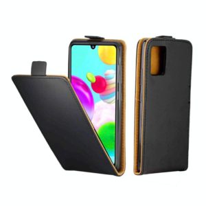 For Samsung Galaxy A41 Business Style Vertical Flip TPU Leather Case with Card Slot(Black) (OEM)