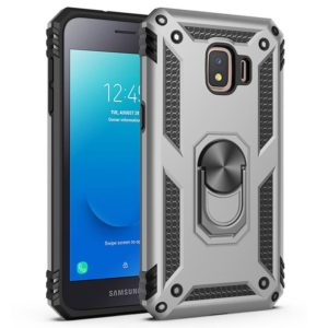 For Samsung Galaxy J2 Core Shockproof TPU + PC Protective Case with 360 Degree Rotating Holder(Silver) (OEM)