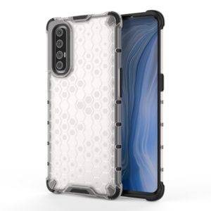 For OPPO Reno 3 Pro Shockproof Honeycomb PC + TPU Case(White) (OEM)