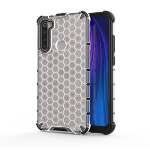 For Redmi Note 8 Shockproof Honeycomb PC + TPU Case(White) (OEM)